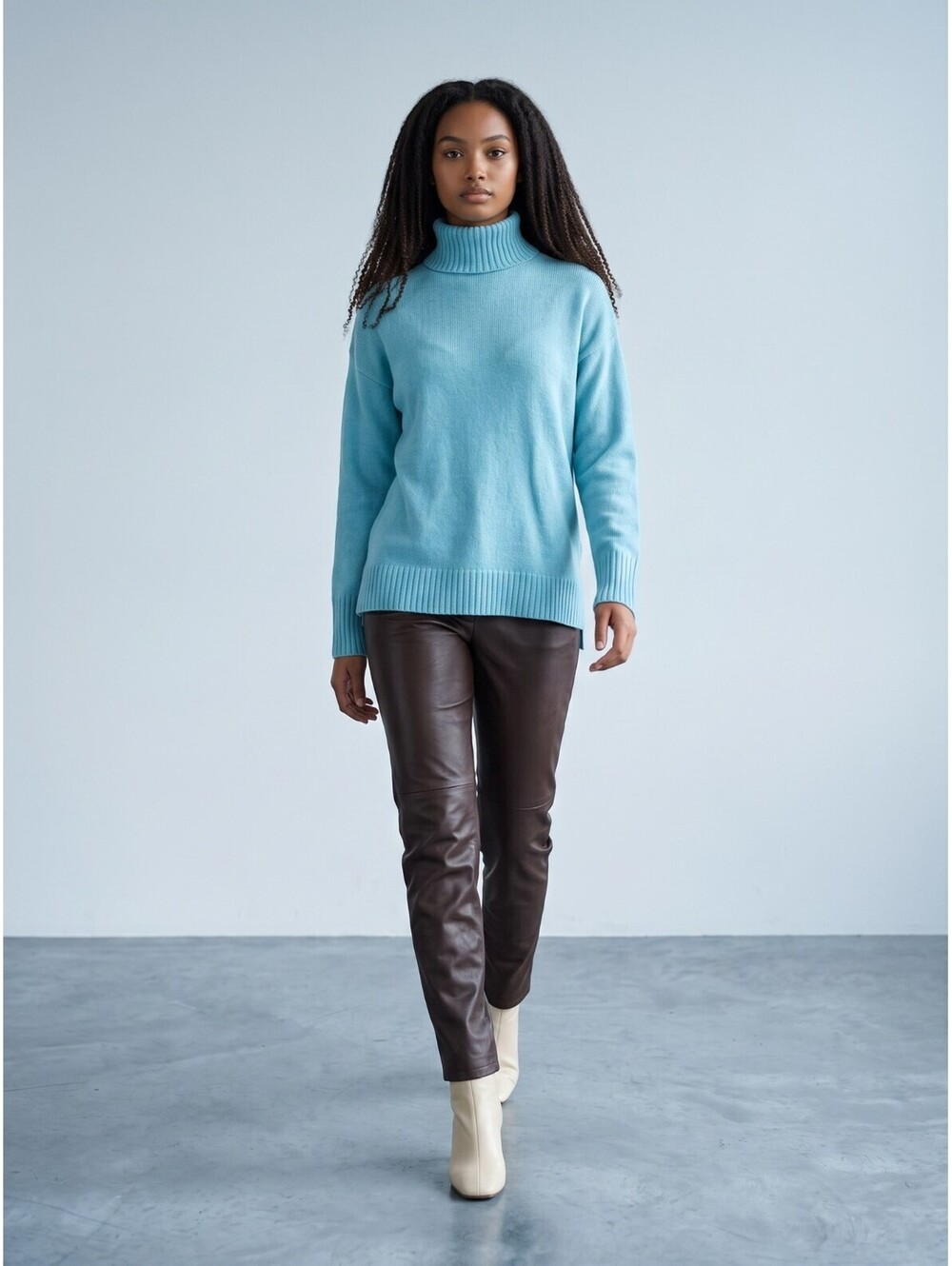 J. Crew Turtleneck Oversized Sweater-Size Small-Minty Green
